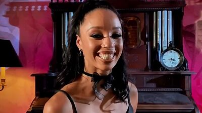 Solo waxing BDSM 19yo nympho slut masturbates naked