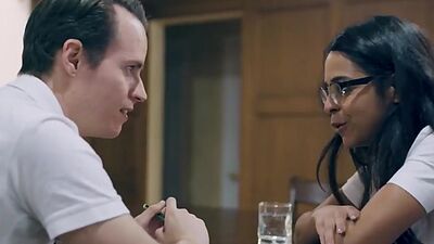 Stepsiblings take turns fucking virgin student in 3some