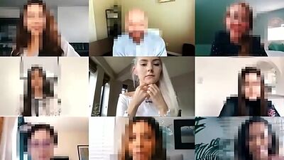 Stepsister got Creampied in Tight Pussy during a Zoom Class Eva Elfie