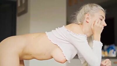 Stepsister got Creampied in Tight Pussy during a Zoom Class Eva Elfie