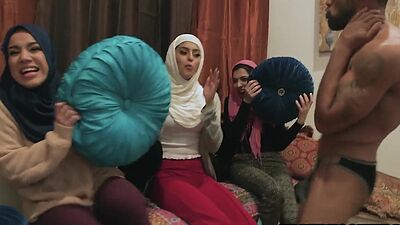 Arab bachelorette party goes hardcore when big black cock stripper arrived