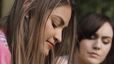 Passionate fingering petite lesbian sluts make cunts wet