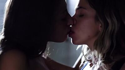 Passionate nympho dyke seduces and licks hairy BFF lesbo
