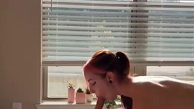 Brunette Stepsis Takes Care of me Riding and Throatpie Morgpie
