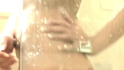 Sweet BrookeSkye rubbing tits and Shower Bath