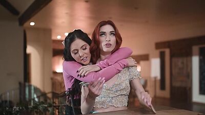 Amazing tribbing with horny lesbians Delilah Day and teen Theodora Day