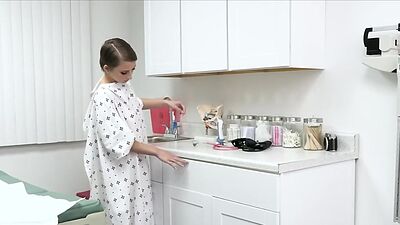 Squirting therapy at the doctors ordination