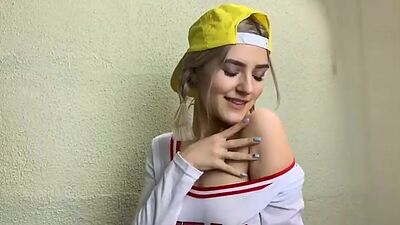 Horny Stepsister Teases her Classmate and Gets Covered in Cum Eva Elfie