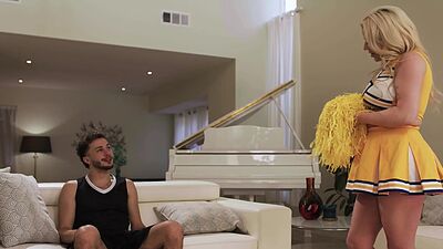 Mamma Mia! Watch my stepmom Spencer Scott dressed as a cheerleader!