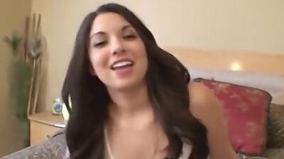 Big ass brunette Madeline bent over and banged on all fours