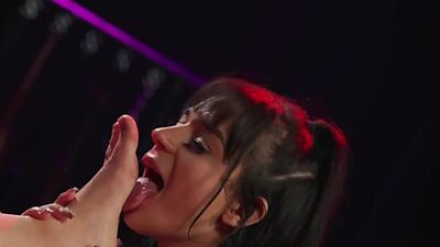 Small boobs ladyboy Kasey Kei spanks and fucks petite teen gf