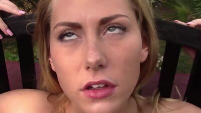 Carter gets her hairy pussy creampied