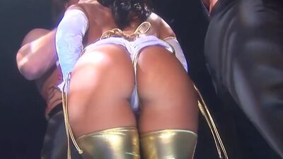 Onstage dp for a genuine pornstar