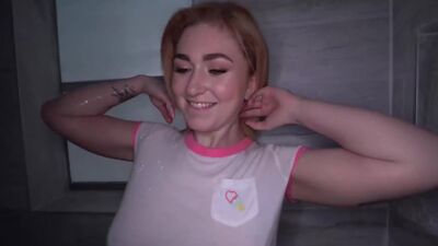 Cute Teen Callie Black Sucks Big Dick POV