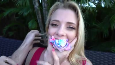 Cute Blonde Riley Star gets Pussy Dominated and Fucked.