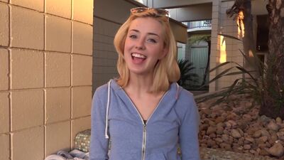 Amateur Haley Reed Gives Our BANG Producer A Sloppy Blowjob