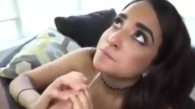 Short Teen Sees if she made for Porn and Takes Huge Cock!