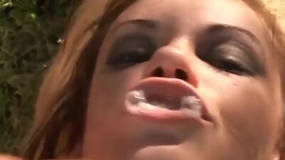 Cum-loving Gia swallows two big loads