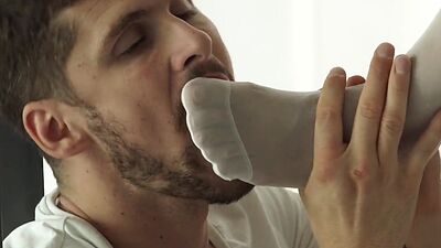 Feet bae in stockings fucked by big cock in doggystyle