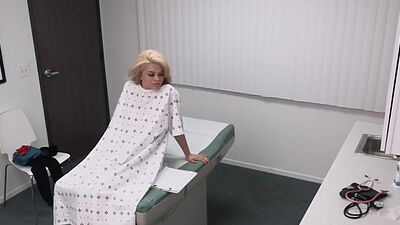 Latina patient and slutty nurse sharing dick