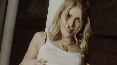 Perfect big ass blonde centerfold Amelia playing basketball and gets naked
