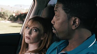 Ladies Lauren and Madi taking turns sucking on Isiah's nice cock