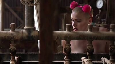 Gangbanged busty babe rough fucked in pussy and mouth