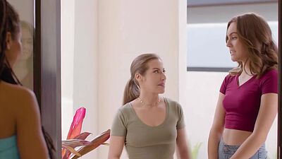 Virgin besties pussy licked by busty lesbian black neighbor