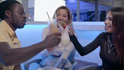 Perfect Body Babes go for FFM with huge black cock