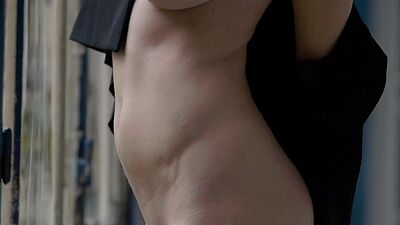 Beautiful big tits blonde teen Miky Muse reveals stunning natural body