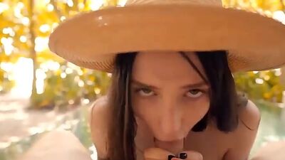 Stepsister was almost Caught by Neighbors with the Dick in my Sweet Pussy