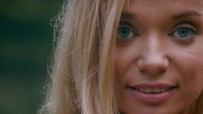 Petite blonde teen passion posed outdoor and exposed stunning natural body