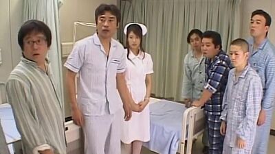 Creampied asian nurse fucks her patients