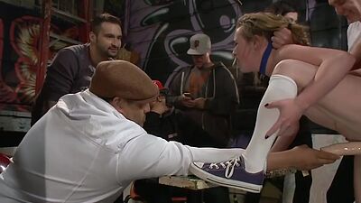 Scandal BDSM slut drilled in doggystyle by dirty fucker