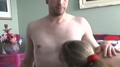 Naughty blonde Janice gets hammered doggy style by Mark