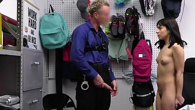 Aria takes out Clarke's cock for a nice blowjob