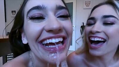 Sexy prank turns to foursome with hot besties