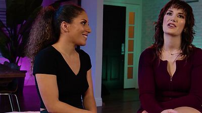 Big ass lesbian best friend massaged by small tits Latin MILF Liv Revamped