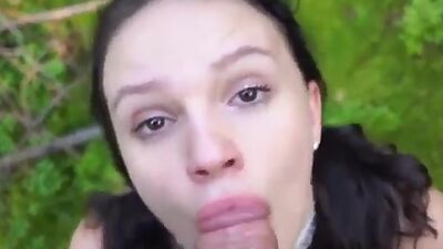 Super 18 Yo Cutie Verlonis was Rough Fucked Outdoor in Forest