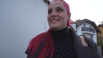 Public lady penetrated in missionary by big dick in POV