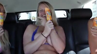 Topless teen lesbos play with pussies