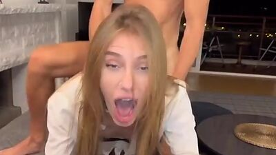 My Stepdaddy Fucks me after Corporate Party