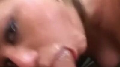 Horny cum slut fucked in doggystyle trio