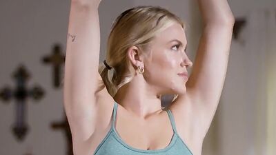 Jazlyn joins Serene from an intimate form of yoga