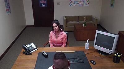 Fucking sporty soccer mom with nice tits at the office
