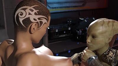 Threesome Scifi 3D Animation Porn by Wye4X