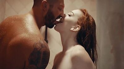 Nasty ginger bitch fucked in wet pussy by dirty fucker