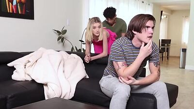 Maria Anjel got two cocks to suck and fuck