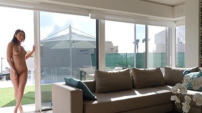 Sexy small tits teen made herself wet and ready for hardcore pussy fucking