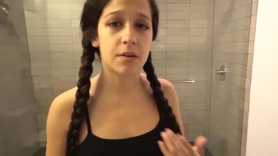 Busty Stepdaughter with Hairy Pussy gets Fucked while Parents Gone!